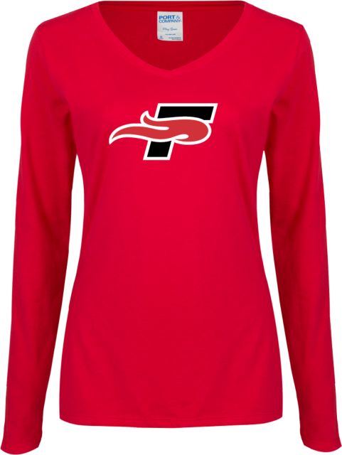Southeastern Ladies Long Sleeve V Neck Tee F - ONLINE ONLY