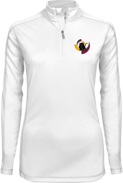 Hartnell Womens Syntrel Interlock 1/4 Zip Mascot Mark - ONLINE ONLY