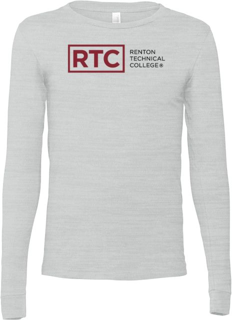 Renton Bella + Canvas Jersey Cotton Long Sleeve T Shirt Renton Technical College - ONLINE ONLY