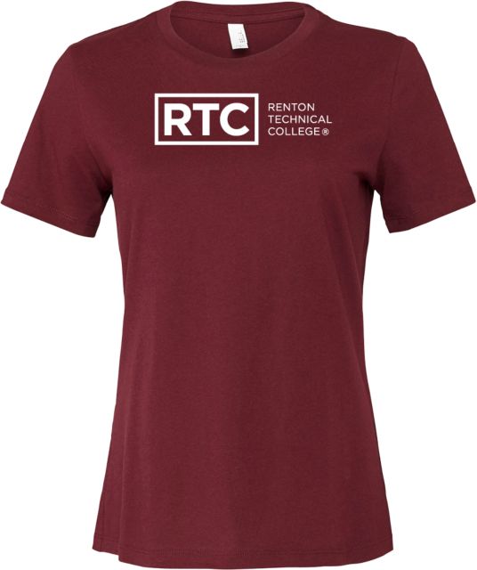 Renton Bella + Canvas Womens Relaxed Cotton T Shirt Renton Technical College - ONLINE ONLY