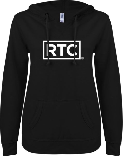 Renton ENZA Womens V Notch Raw Edge Fleece Hoodie RTC - ONLINE ONLY