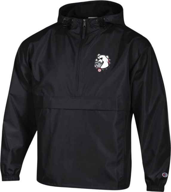 Holmes Champion Packable Jacket Homes Community College Bulldog Head Reversed - ONLINE ONLY
