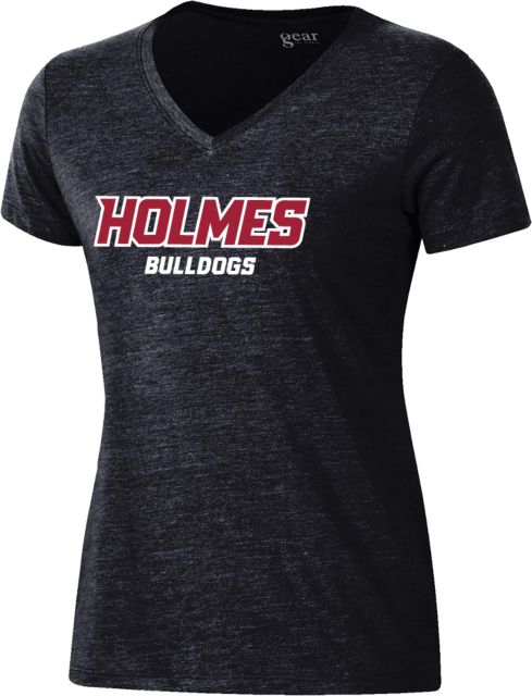 Holmes Gear Womens Triblend VNeck Tee Holmes Bulldogs - ONLINE ONLY