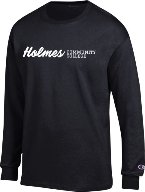 Holmes Champion Long Sleeve T Shirt Homes Community College Flat - ONLINE ONLY