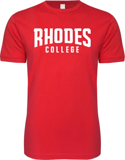 Rhodes Next Level Red Softstyle T Shirt Wordmark - ONLINE ONLY