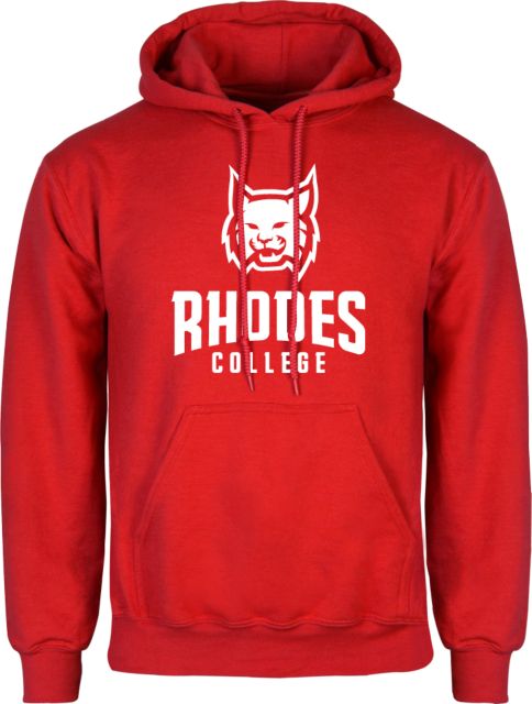 Rhodes Red Fleece Hoodie Lynx Head - ONLINE ONLY