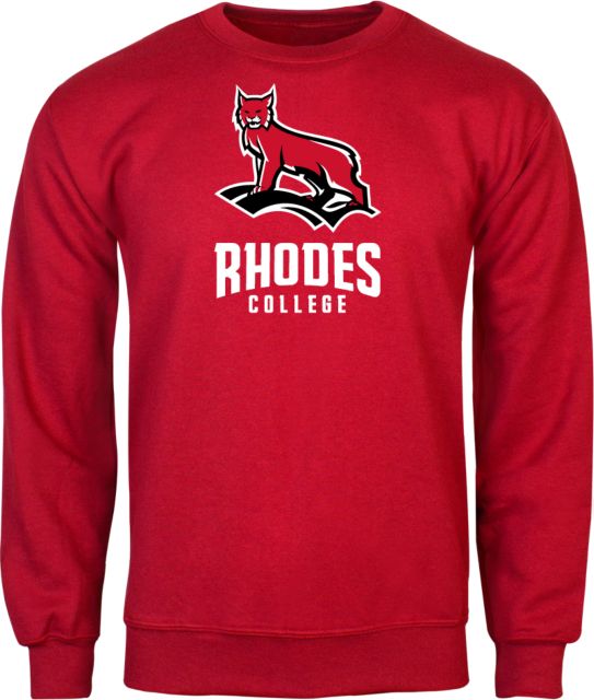 Rhodes Red Fleece Crew Lynx and Bridge - ONLINE ONLY