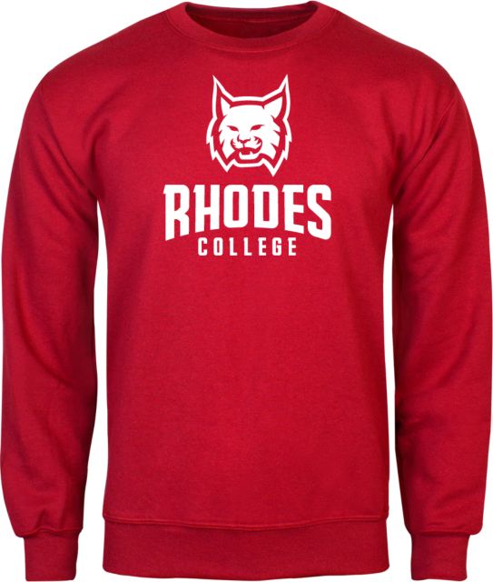 Rhodes Red Fleece Crew Lynx Head - ONLINE ONLY