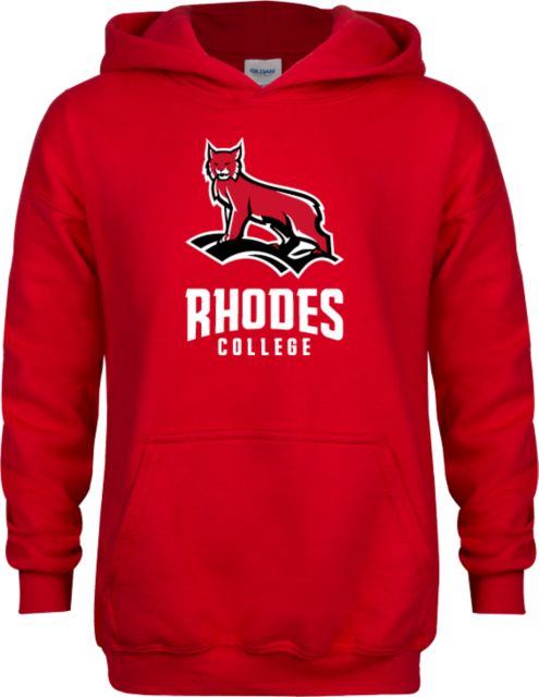Rhodes Youth Red Fleece Hoodie Lynx and Bridge - ONLINE ONLY