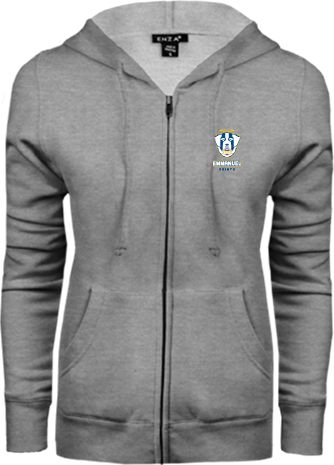 Emmanuel ENZA Womens Fleece Full Zip Hoodie Primary Logo - ONLINE ONLY
