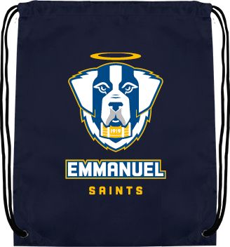 Emmanuel Drawstring Backpack Primary Logo - ONLINE ONLY