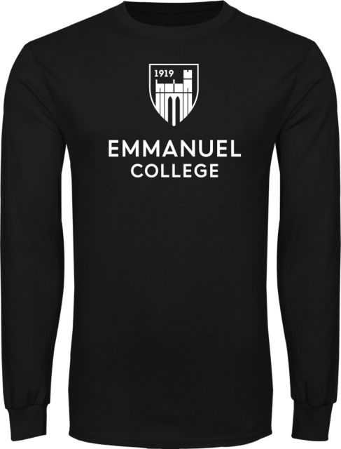 Emmanuel Long Sleeve T Shirt Institutional Mark Vertical - ONLINE ONLY