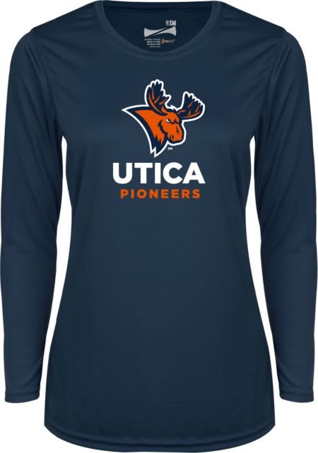 Utica Womens Performance Long Sleeve Shirt Utica Pioneers w/ Trax - Athletics - ONLINE ONLY