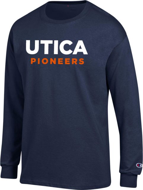 Utica Champion Long Sleeve T Shirt Utica Pioneers - Athletics - ONLINE ONLY