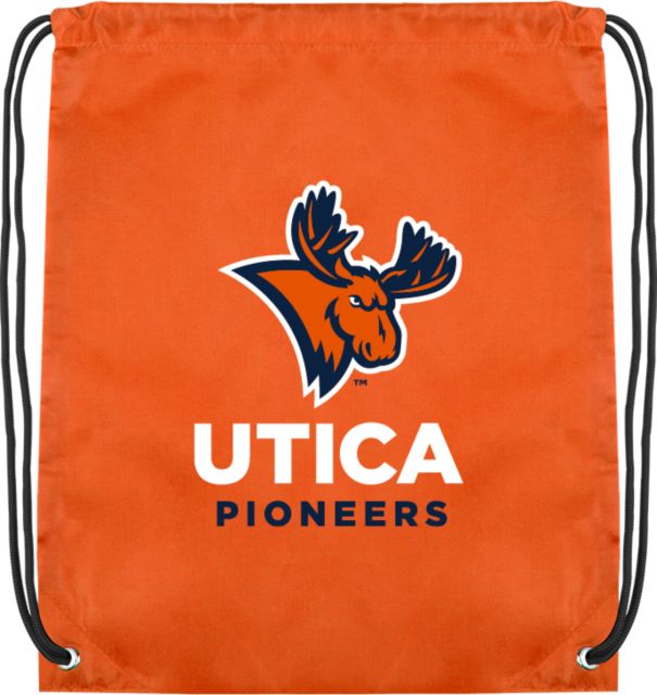 Utica Orange Drawstring Backpack Utica Pioneers w/ Trax - Athletics - ONLINE ONLY