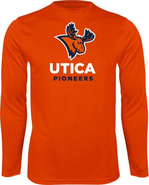 Utica Performance Orange Longsleeve Shirt Utica Pioneers w/ Trax - Athletics - ONLINE ONLY