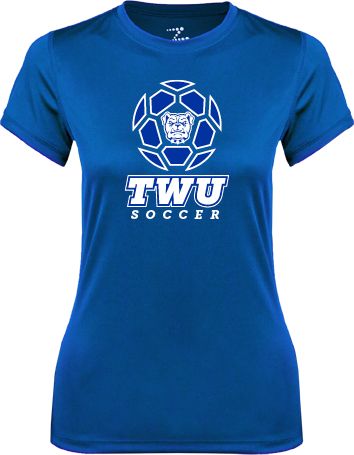 Tennessee Wesleyan Ladies Syntrel Performance Tee TWU Soccer w/ Geometric Ball - ONLINE ONLY
