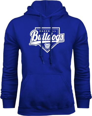 Tennessee Wesleyan Fleece Hoodie Bulldogs Baseball Script w/ Plate - ONLINE ONLY