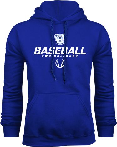 Tennessee Wesleyan Fleece Hoodie Baseball Stencil w/ Ball - ONLINE ONLY