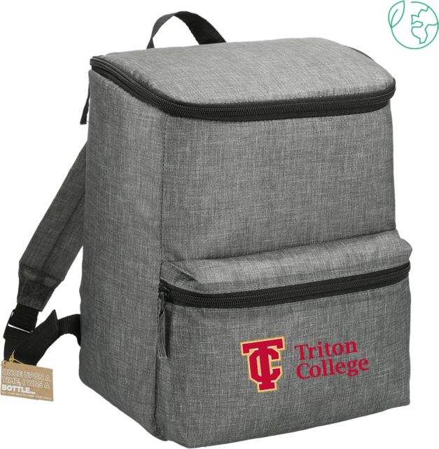 Triton Excursion Recycled 20 Can Backpack Cooler Triton College Primary Wordmark - ONLINE ONLY