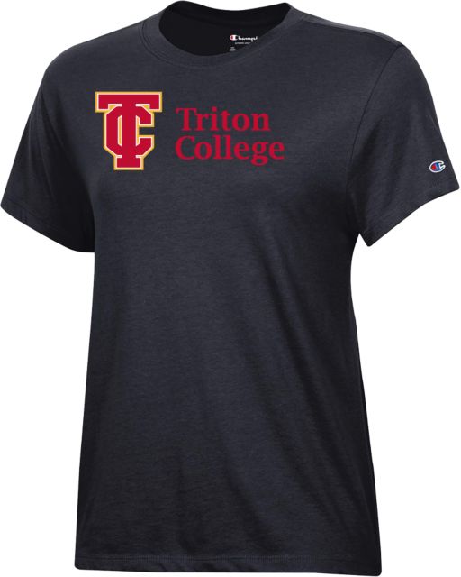 Triton Champion Womens Core Short Sleeve Tee Triton College Primary Wordmark - ONLINE ONLY