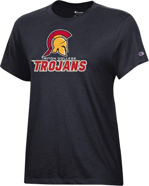 Triton Champion Womens Core Short Sleeve Tee Triton College Trojans - Official Athletics Mark - ONLINE ONLY