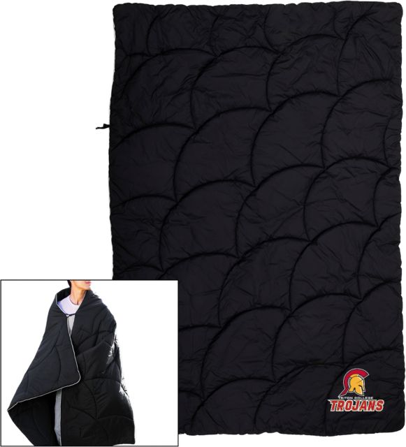 Triton Wearable Camping Blanket Triton College Trojans - Official Athletics Mark - ONLINE ONLY