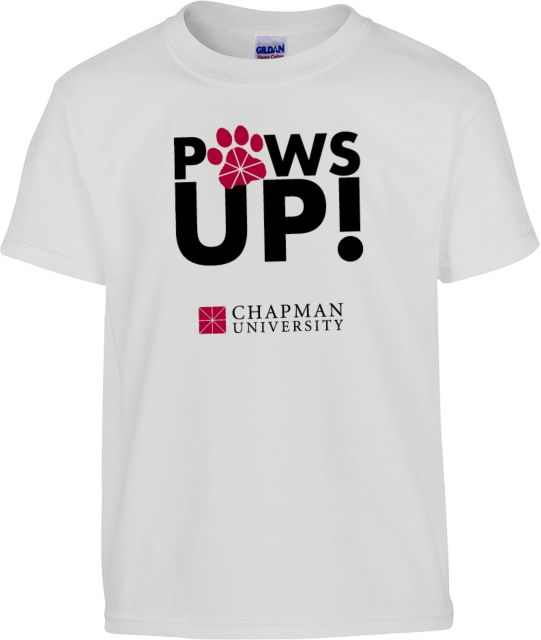 Chapman Youth T Shirt Chapman University - Paws Up Stacked - ONLINE ONLY