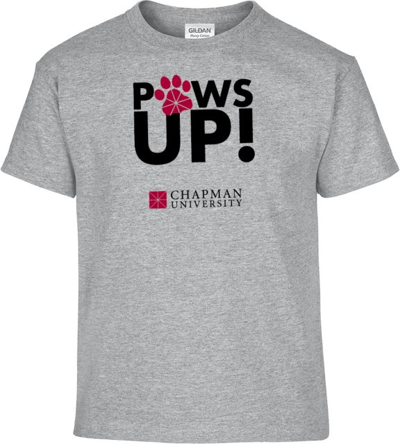 Chapman Youth T Shirt Chapman University - Paws Up Stacked - ONLINE ONLY