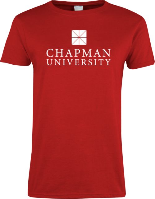 Chapman Womens Short Sleeve Tee Chapman University - Institutional Mark Vertical - ONLINE ONLY