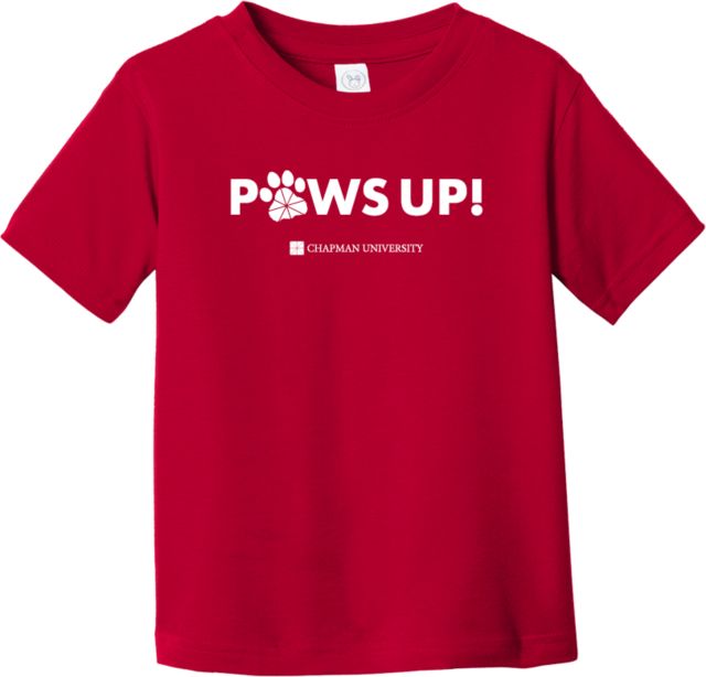 Chapman Toddler T Shirt Chapman University - Paws Up - ONLINE ONLY