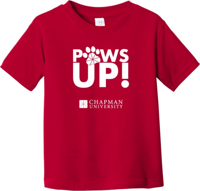 Chapman Toddler T Shirt Chapman University - Paws Up Stacked - ONLINE ONLY