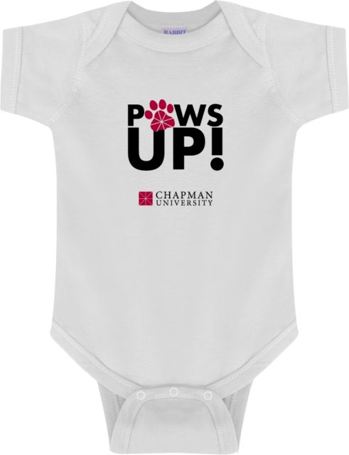 Chapman Infant Bodysuit Chapman University - Paws Up Stacked - ONLINE ONLY