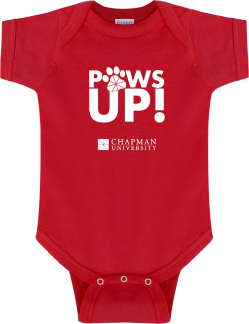 Chapman Infant Bodysuit Chapman University - Paws Up Stacked - ONLINE ONLY