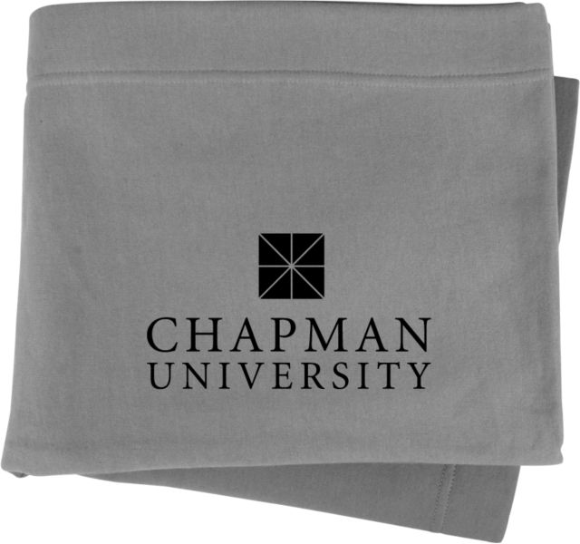 Chapman Sweatshirt Blanket Chapman University - Institutional Mark Vertical - ONLINE ONLY