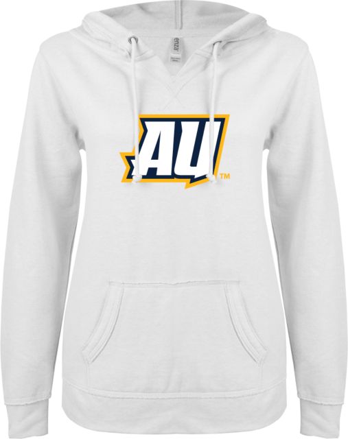 Averett ENZA Womens V Notch Raw Edge Fleece Hoodie AU - ONLINE ONLY