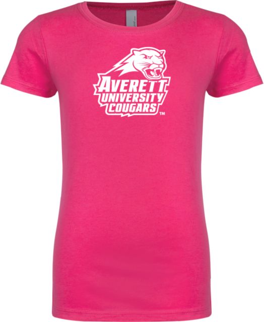 Averett Next Level Girls Fuchsia Fashion Fit T Shirt Primary Mark - ONLINE ONLY
