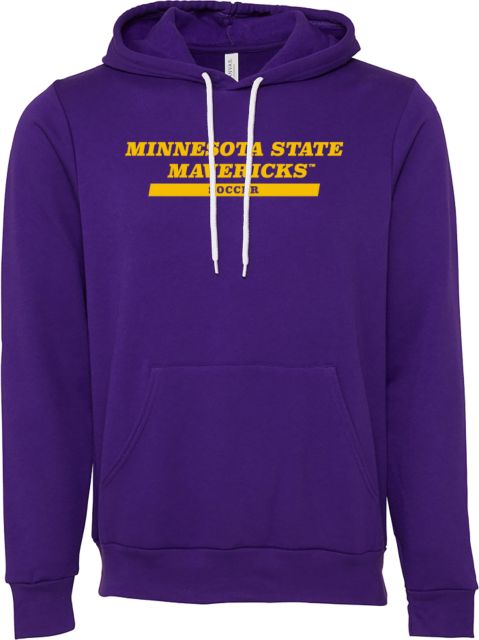 MSU Mankato Bella + Canvas Fleece Hood Minnesota State Mavericks - Soccer - ONLINE ONLY
