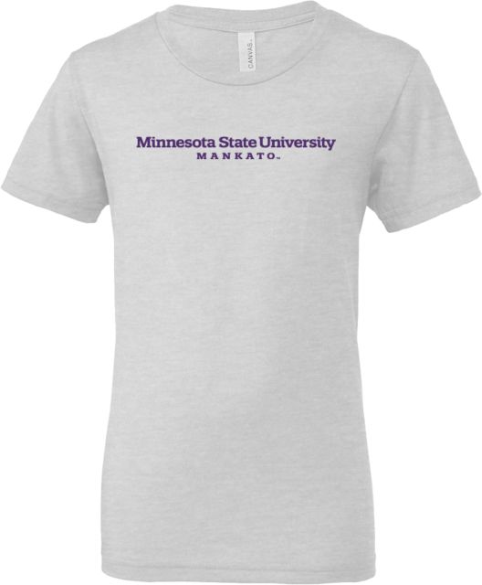 MSU Mankato Bella + Canvas Youth Jersey T Shirt Minnesota State University - Mankato Wordmark - ONLINE ONLY