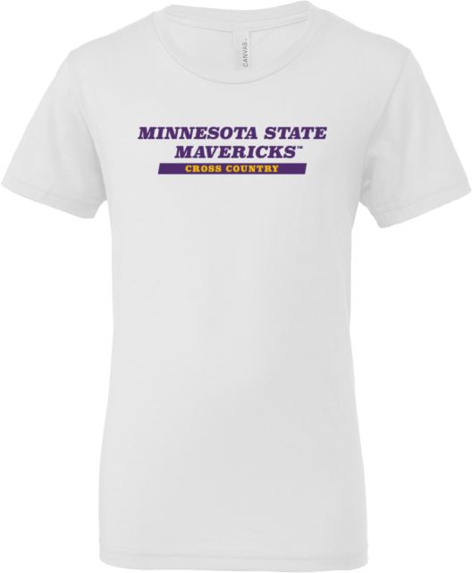 MSU Mankato Bella + Canvas Youth Jersey T Shirt Minnesota State Mavericks - Cross Country - ONLINE ONLY