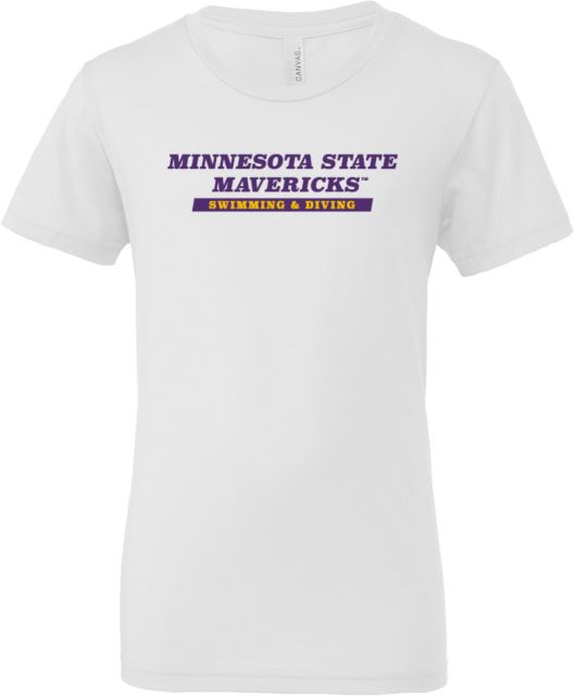 MSU Mankato Bella + Canvas Youth Jersey T Shirt Minnesota State Mavericks - Swim & Dive - ONLINE ONLY