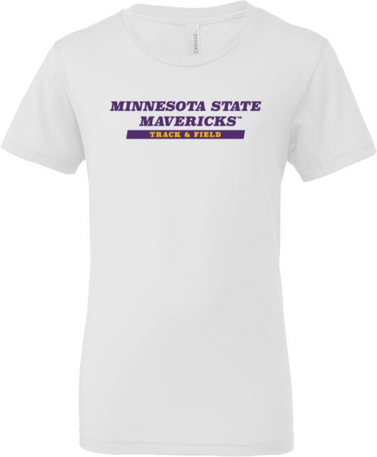 MSU Mankato Bella + Canvas Youth Jersey T Shirt Minnesota State Mavericks - Track & Field - ONLINE ONLY