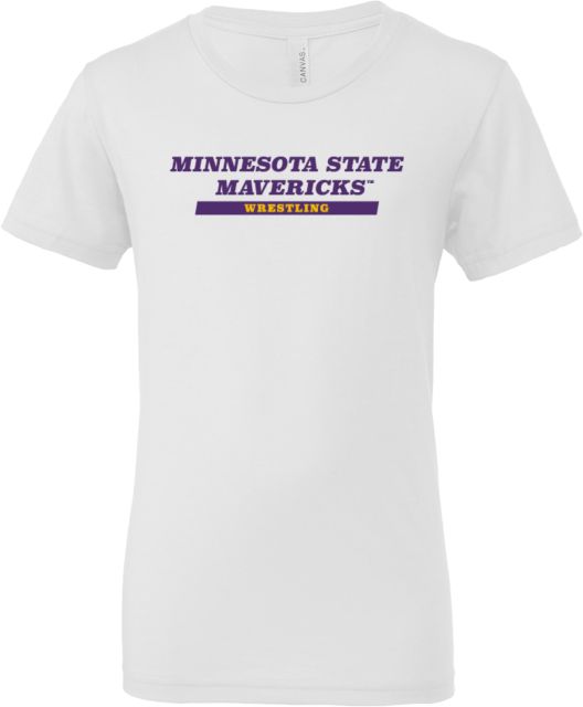 MSU Mankato Bella + Canvas Youth Jersey T Shirt Minnesota State Mavericks - Wrestling - ONLINE ONLY