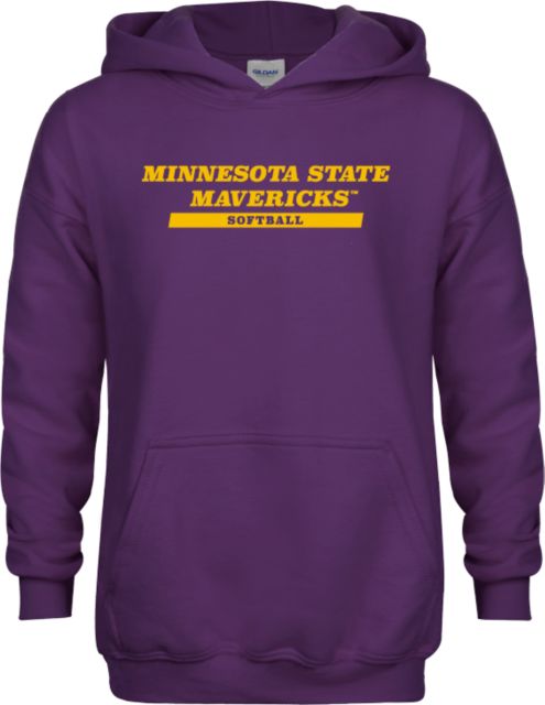 MSU Mankato Youth Fleece Hoodie Minnesota State Mavericks - Softball - ONLINE ONLY