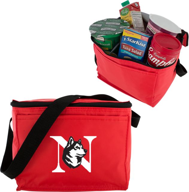 Northeastern Six Pack Cooler Northeastern Monogram King Husky Lock Up - ONLINE ONLY