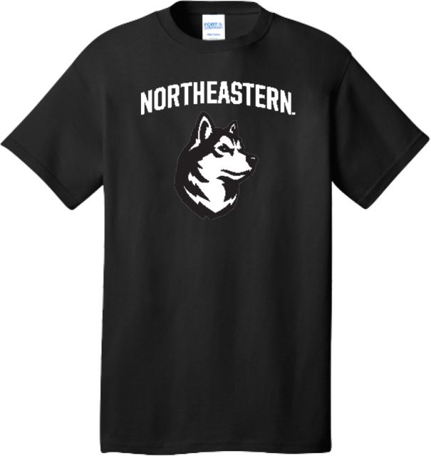 Northeastern Extended T Shirt NU Athletic Wordmark King Husky Lock Up - PLUS - ONLINE ONLY