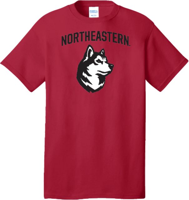 Northeastern Extended T Shirt NU Athletic Wordmark King Husky Lock Up - PLUS - ONLINE ONLY