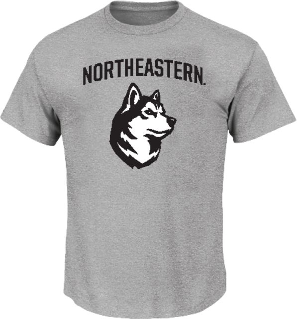 Northeastern Tall T Shirt NU Athletic Wordmark King Husky Lock Up - PLUS - ONLINE ONLY