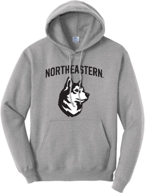 Northeastern Tall Athletic Fleece Hoodie NU Athletic Wordmark King Husky Lock Up - PLUS - ONLINE ONLY