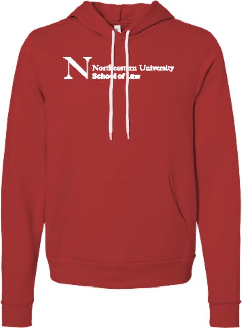 Northeastern Bella + Canvas Fleece Hood Northeastern University - SOL - ONLINE ONLY